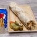 Saj Meat Shawarma Sandwich Large + Fries And Pepsi