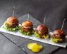 4 Sliders Toni's BBQ Smoked Short Ribs mini Burgers - Contains Gluten