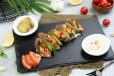 Grilled Chicken Shawarma with Garlic sauce on Keto - Gluten Free Wrap