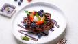 Keto Protein Chocolate Waffles w/ Cream Cheese Frosting and Keto Chocolate Syrup - Sugar andGluten Free