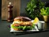 Deemo's Keto Fried Chicken Burger on Brioche bun with Maple Cole Slaw - Contains Gluten