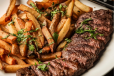 Diced Steak With Chips
