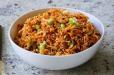 Mushroom Schezwan Fried Rice