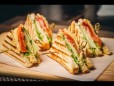 Vegetables Club Sandwich