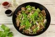 Spicy Beef Salad with Onion, Coriander, Mint, Lime and Dried Red Chilli