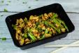 Spicy Minced Chicken with Crunchy Beans