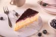Keto Blueberry Cheesecake Slice