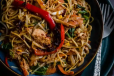 Hakka Noodles With Chilli Chicken