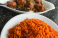 Schezwan Fried Rice With Chicken Manchurian