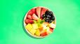 Fresh Fruit Bowl (Mango, Blueberry, Strawberry, Apple, Mint)