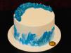 Vanilla Blue Design Cake