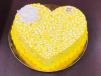 Yellow Heart Shape Vanilla Flavour