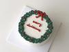 Vanilla Christmas Leaf Cake