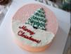 Vanilla Pink Christmas Cake