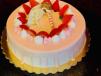Pink And White Strawberry Cake