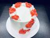 Vanilla Height Flower Cake