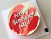 Red Color Cake