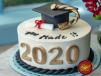 Vanilla Graduation Cake