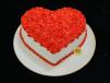 Flower Heart Shape Cake