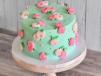 Green Flower Pistachio Cake