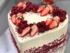 Red Velvet Cheese Cake Heart Shape