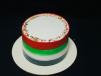 National Day Vanilla Shaded Cake
