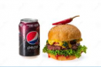 Spicy Burger Special Dish + 2 Pepsi