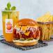 Your Burger And Mojito With Fries