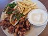 Grilled chicken wings