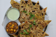 Aloo Paratha with Chole/Raita