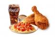 2pcs Chickenjoy with Spaghetti and Drink
