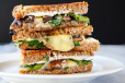 Mushroom With Grilled Cheese Sandwich