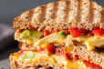 Mozzarella Cheese With Vegetables Grilled Sandwich