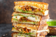 Jain Vegetables Paneer Methi Cheese Grilled Sandwich