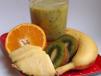 Orange With Pineapple And Kiwi Cocktail