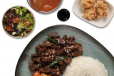 Beef Bulgogi and Karaage Meal