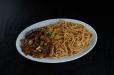 Plain Noodles With Garlic Mushrooms