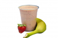 Strawberry Banana Frappe 12 Oz