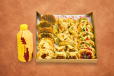 Mini Pastries Box 30 Pieces And Juice Bottle Fresh