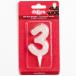 Candle Number 3 (1pc)