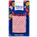 Candles Stripes Red (1x24pcs)