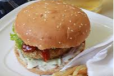 Veg Burger With French Fries