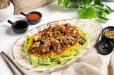 Chicken Shanghai Noodles (With Chicken Sauce).