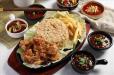 Schezwan Prawns Sizzler.