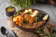 Cajun Chicken Quinoa Bowl With Spicy Mint Sauce