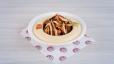 Hummus and chicken shawarma