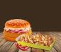 OG Mumbai Burger + Peri Peri Loaded Fries