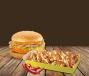 Zesty Paneer Burger +Peri Peri Loaded Fries