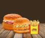 OG Mumbai Burger+ Big Crunch Burger+ Fries