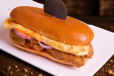 Egg Shami Bun Kabab